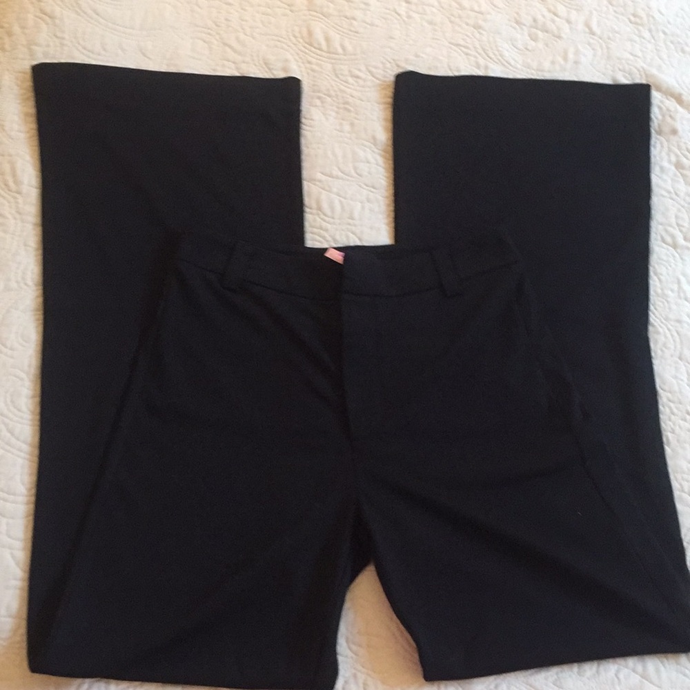 Black wide leg dress pants